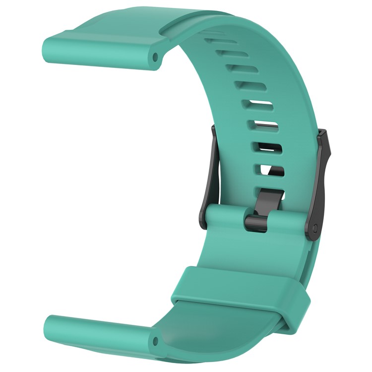 Soft Silicone Wrist Watch Band Strap with Installation Tools for Suunto Essential - Cyan-2
