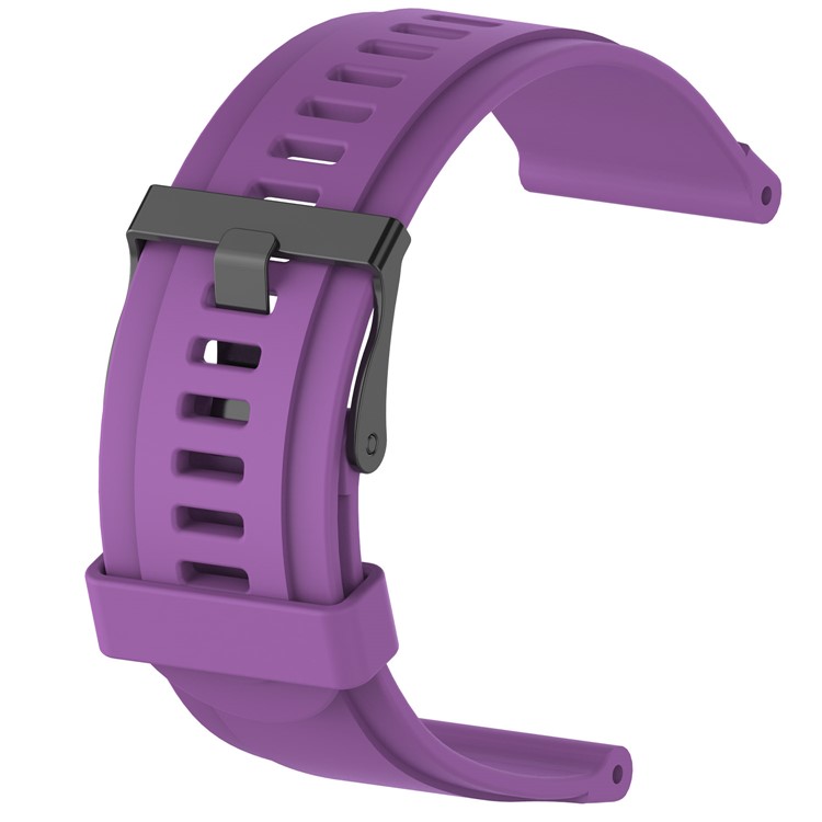 Pin Buckle Silicone Watch Band with Installation Tools for Suunto Essential - Purple-1