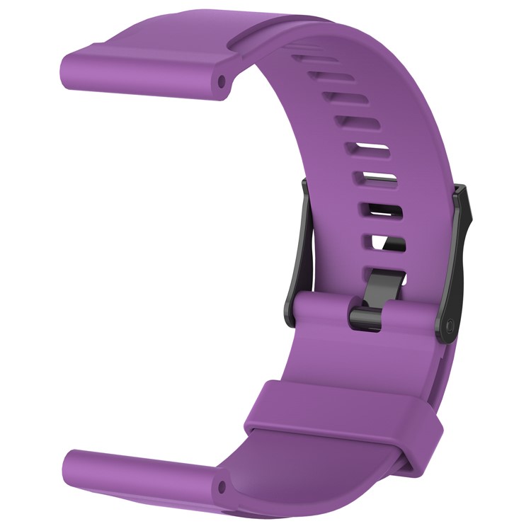 Pin Buckle Silicone Watch Band with Installation Tools for Suunto Essential - Purple-3