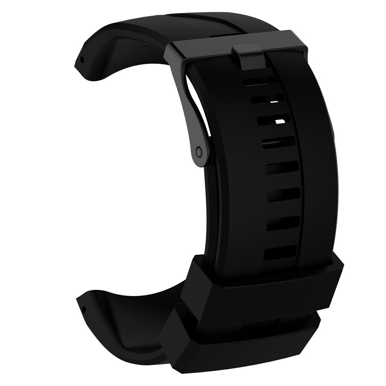 Soft Silicone Wrist Watch Strap with Installation Tools for Suunto Kailash - Black-4