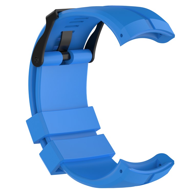 Pin Buckle Silicone Watch Strap with Installation Tools for Suunto Kailash - Blue-3