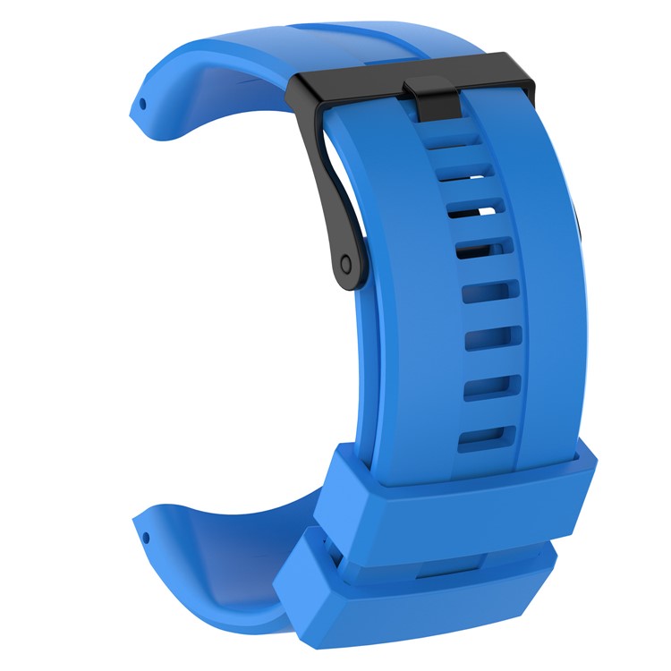 Pin Buckle Silicone Watch Strap with Installation Tools for Suunto Kailash - Blue-4