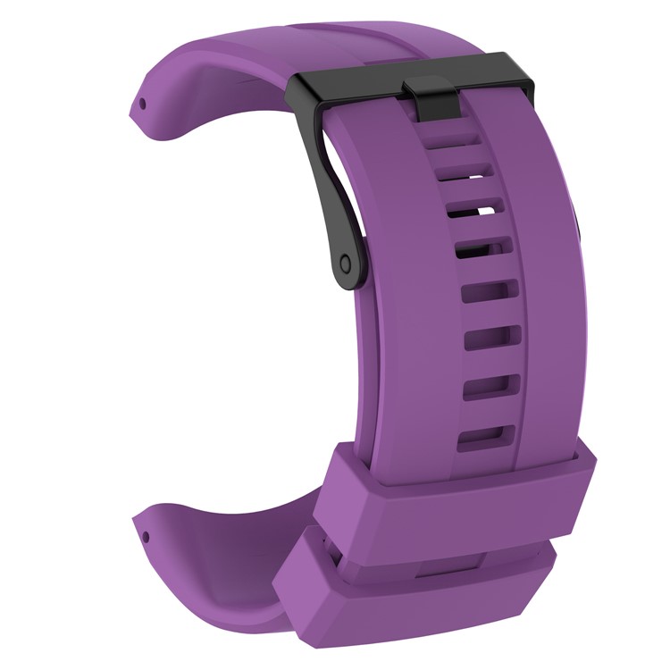 Pin Buckle Silicone Watch Band with Installation Tools for Suunto Kailash - Purple-3