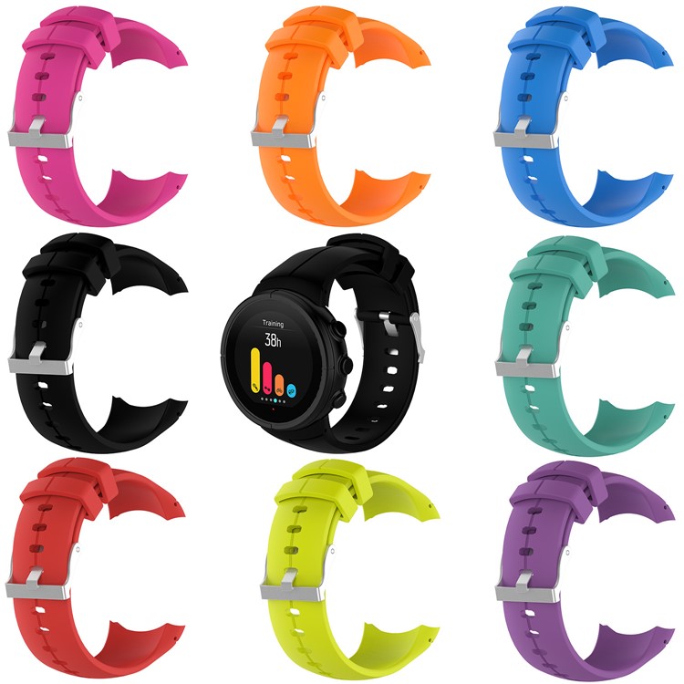 Reemplazo De Correa De Reloj De Silicona Para Suunto Spartan Ultra Con Barras De Resorte Y Herramienta - Negro-4