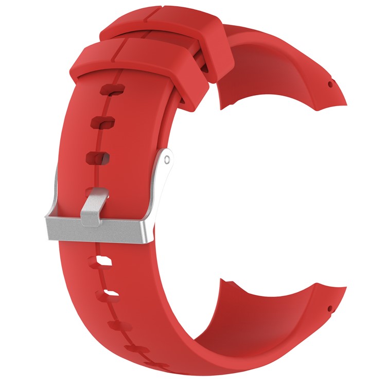 Soft Silicone Watch Wrist Band for Suunto Spartan Ultra with Spring Bars and Tool - Red-2