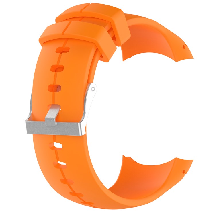 Soft Silicone Watch Wrist Strap for Suunto Spartan Ultra with Spring Bars and Tool - Orange-2