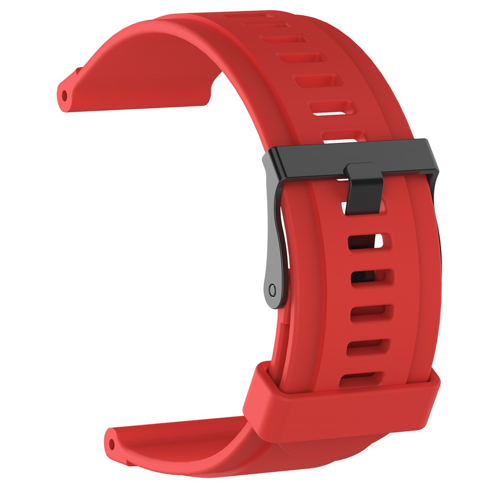 Silicone Watch Wrist Band for Suunto Traverse with Spring Bars and Tool - Red-3