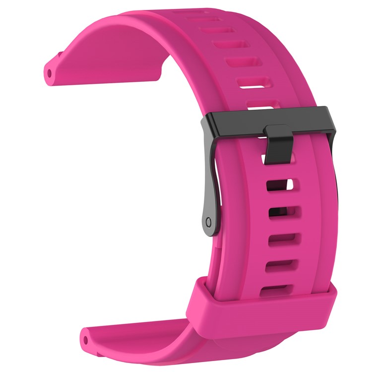Silicone Watch Strap Replacement for Suunto Traverse with Spring Bars and Tool - Rose-3