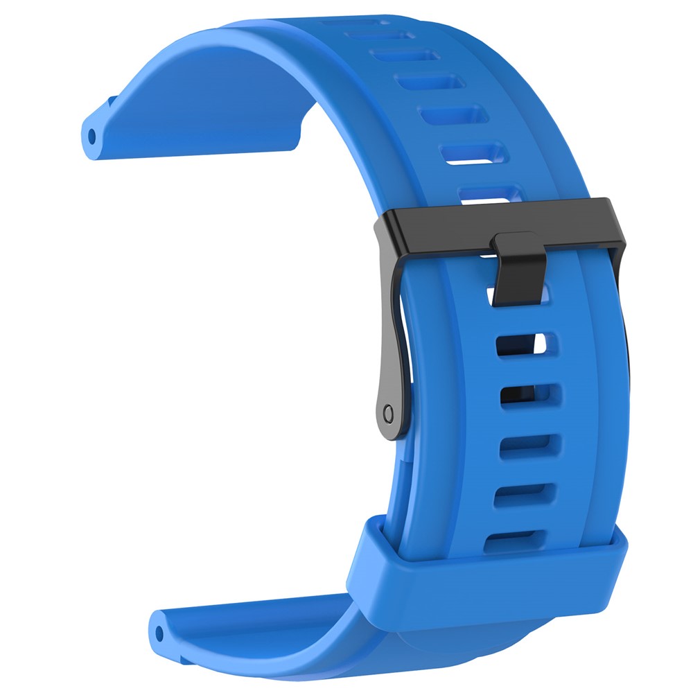 Silicone Watch Sports Strap for Suunto Traverse with Spring Bars and Tool - Blue-2