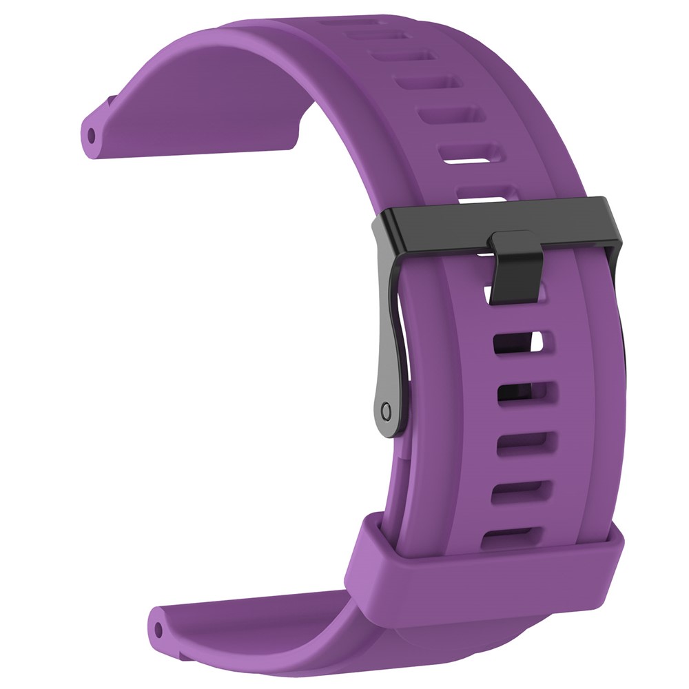 Silicone Watch Sports Band Para Suunto Traverse Com Barras De Primavera E Ferramenta - Roxo-3