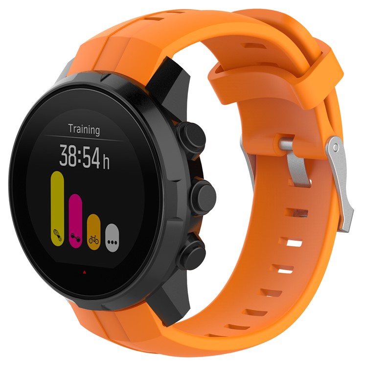 Silicone Watch Wrist Strap for Suunto Spartan Sport with Spring Bars and Tool - Orange-3