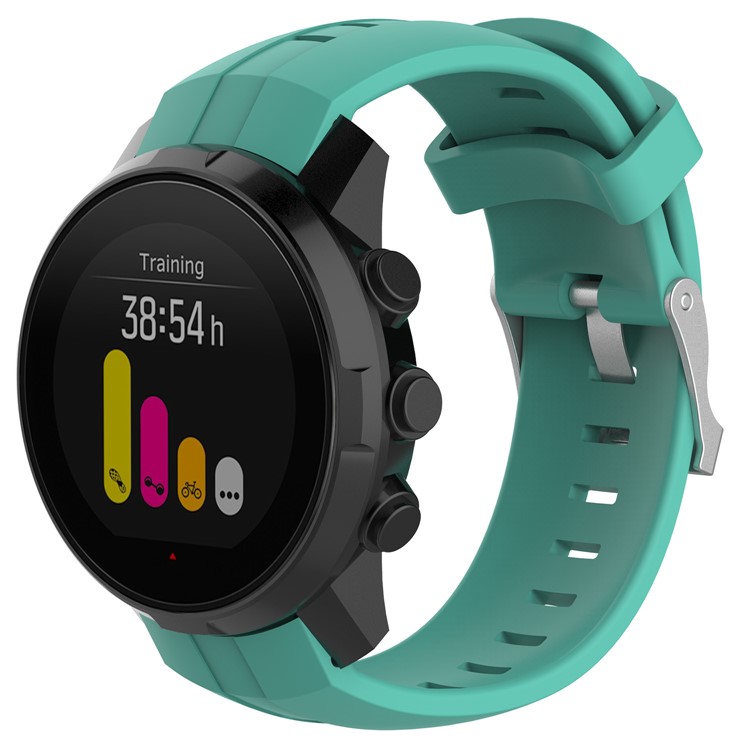 Silicone Watch Wrist Bracelet for Suunto Spartan Sport with Spring Bars and Tool - Cyan-3