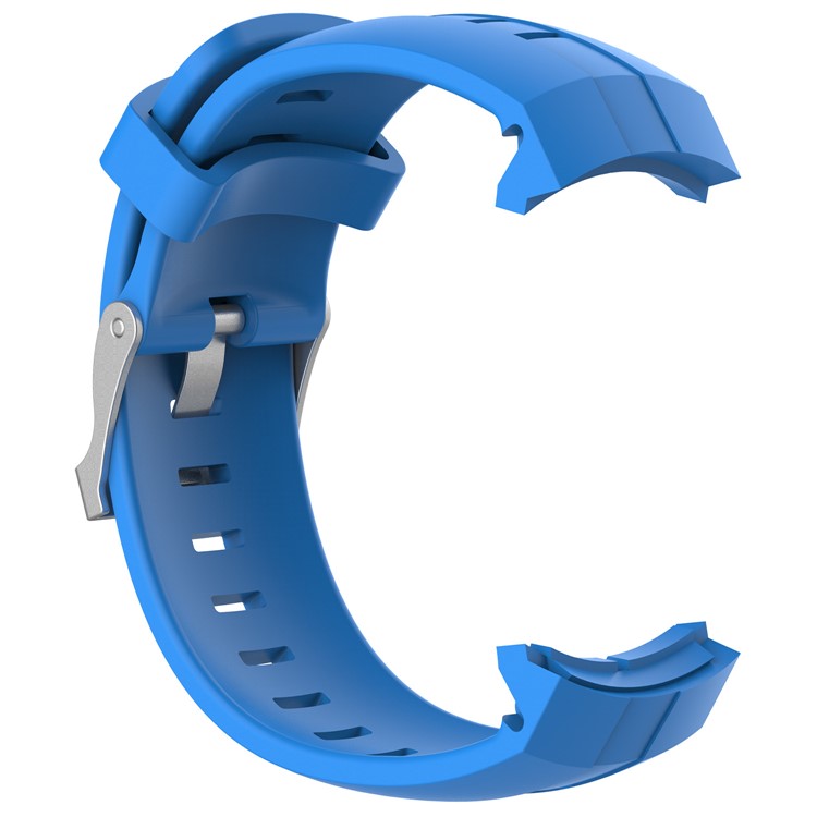 Silicone Watch Strap Replacement for Suunto Spartan Sport with Spring Bars and Tool - Blue-3