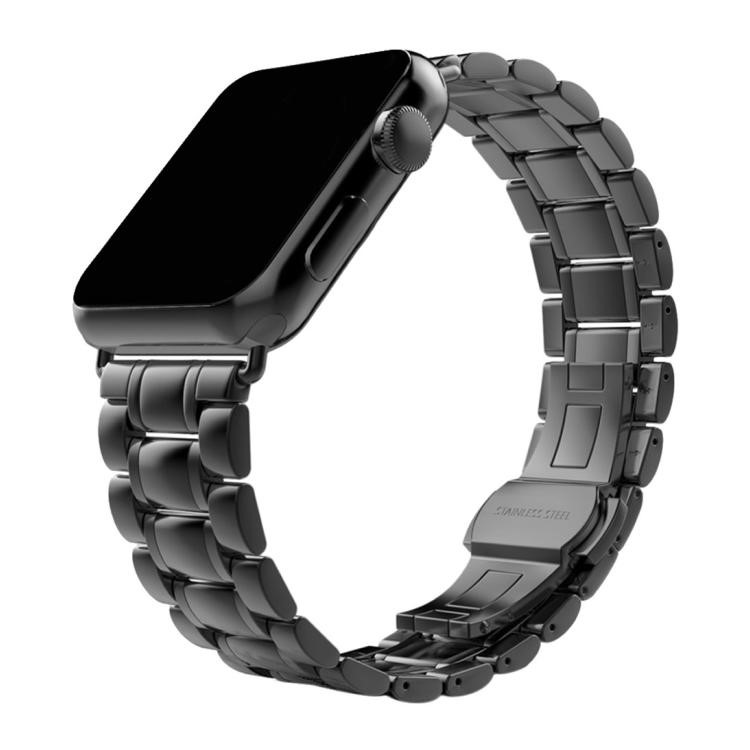 Correa De Reloj De Acero Inoxidable De Repuesto Para Apple Watch Series 5 4 40mm / Serie 3 2 1 38 Mm - Negro-2