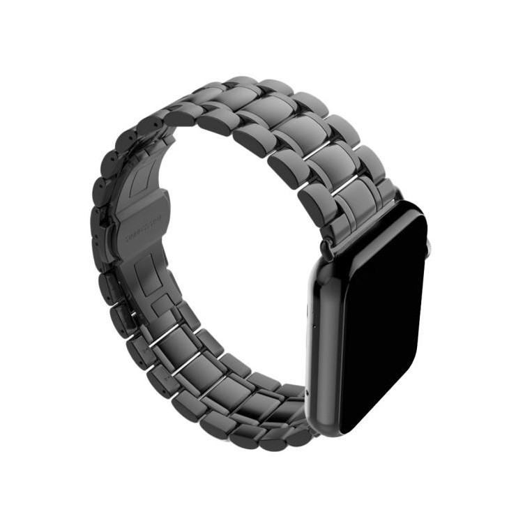Correa De Reloj De Acero Inoxidable De Repuesto Para Apple Watch Series 5 4 40mm / Serie 3 2 1 38 Mm - Negro-3