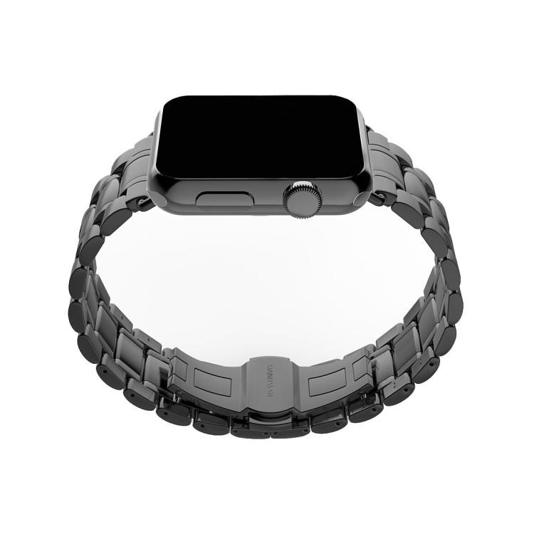 Correa De Reloj De Acero Inoxidable De Repuesto Para Apple Watch Series 5 4 40mm / Serie 3 2 1 38 Mm - Negro-4