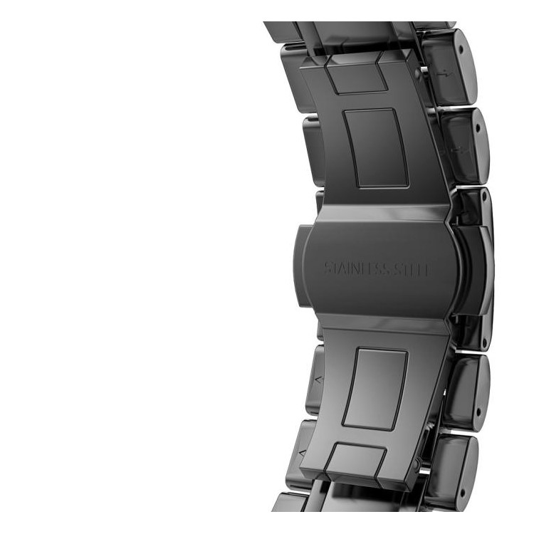 Correa De Reloj De Acero Inoxidable De Repuesto Para Apple Watch Series 5 4 40mm / Serie 3 2 1 38 Mm - Negro-5