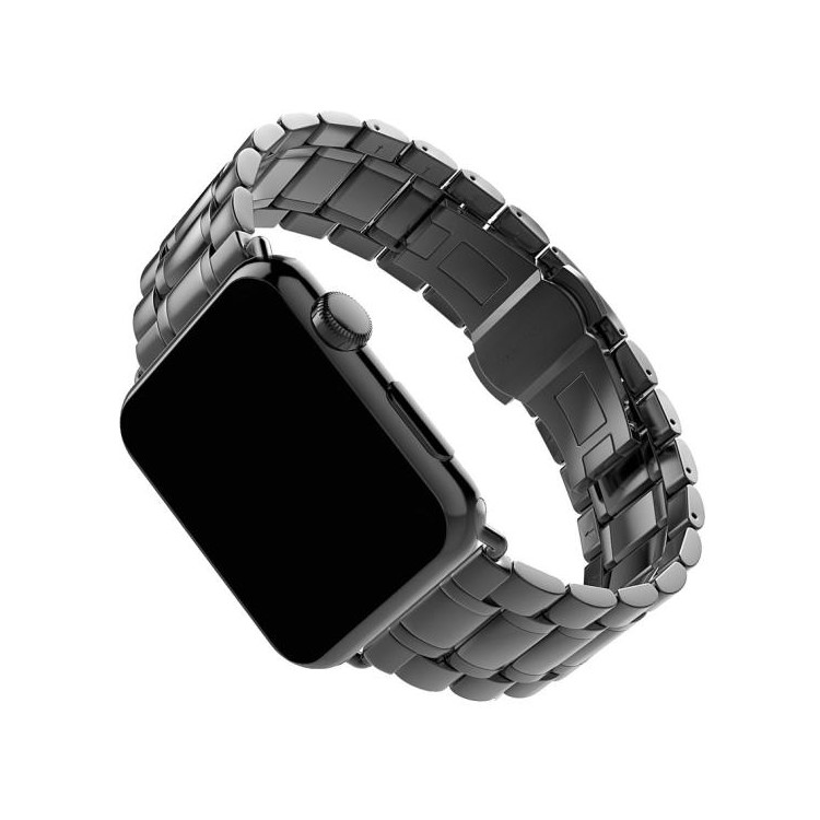 Correa De Reloj De Acero Inoxidable De Repuesto Para Apple Watch Series 5 4 40mm / Serie 3 2 1 38 Mm - Negro-6