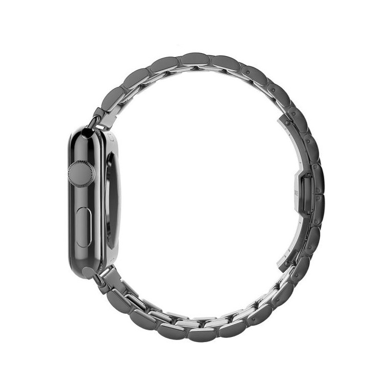Correa De Reloj De Acero Inoxidable De Repuesto Para Apple Watch Series 5 4 40mm / Serie 3 2 1 38 Mm - Negro-7