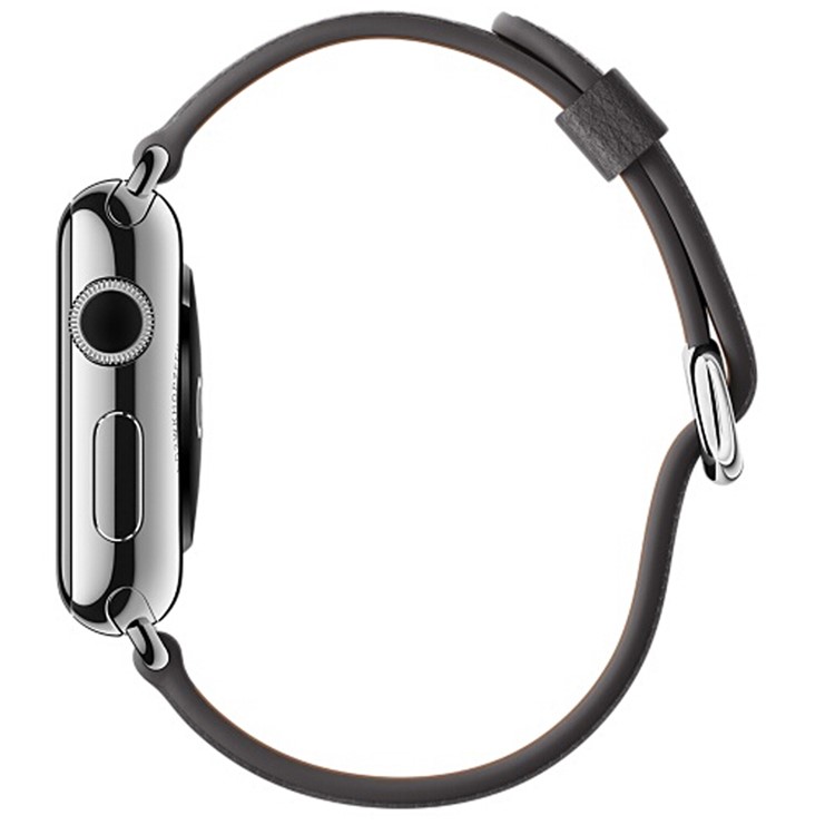 Litchi Texture Genuine Leather Watch Band for Apple Watch Series 4 40mm / Series 3 2 1 38mm - Grey-2