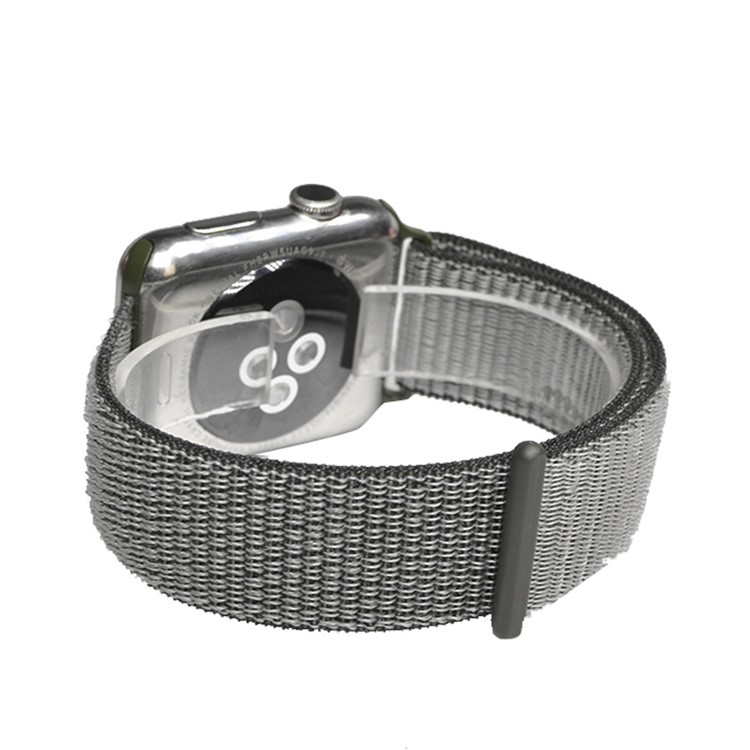 XINCUCO Nylon Velcro Closure Wrist Watchband for Apple Watch Series 4 44mm, Series 3 / 2 / 1 42mm - Grey-3