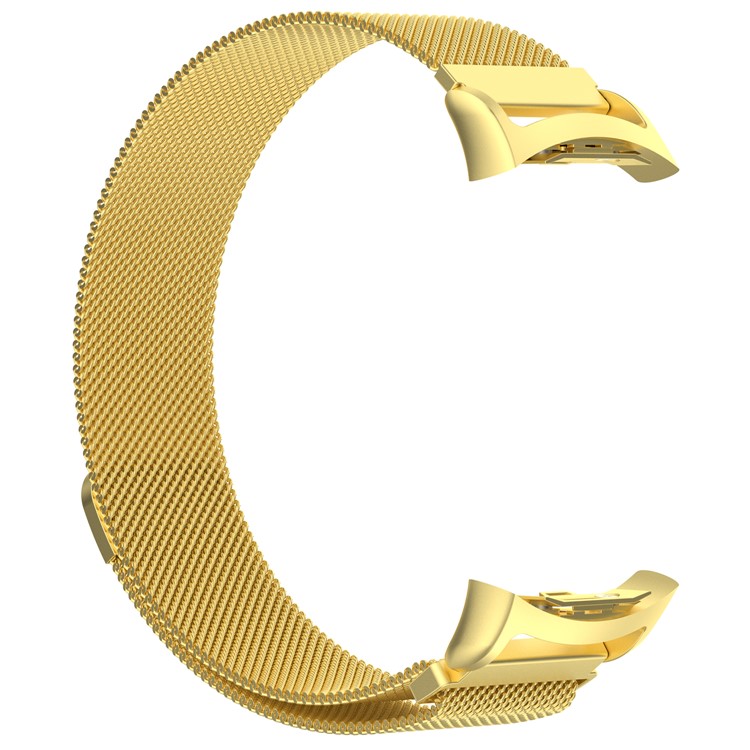 Magnetic Milanese Loop Stainless Steel Woven Replacement Watch Strap for Samsung Gear Fit2 R360 - Gold Color-2