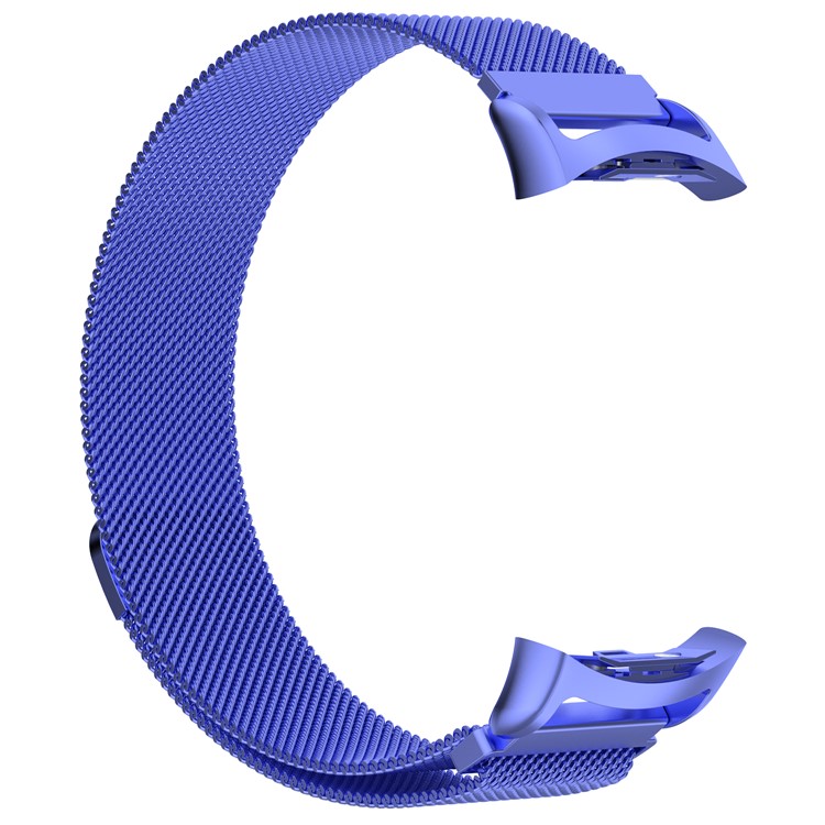 Magnetic Milanese Loop Stainless Steel Woven Wrist Watch Strap for Samsung Gear Fit2 R360 - Blue-2