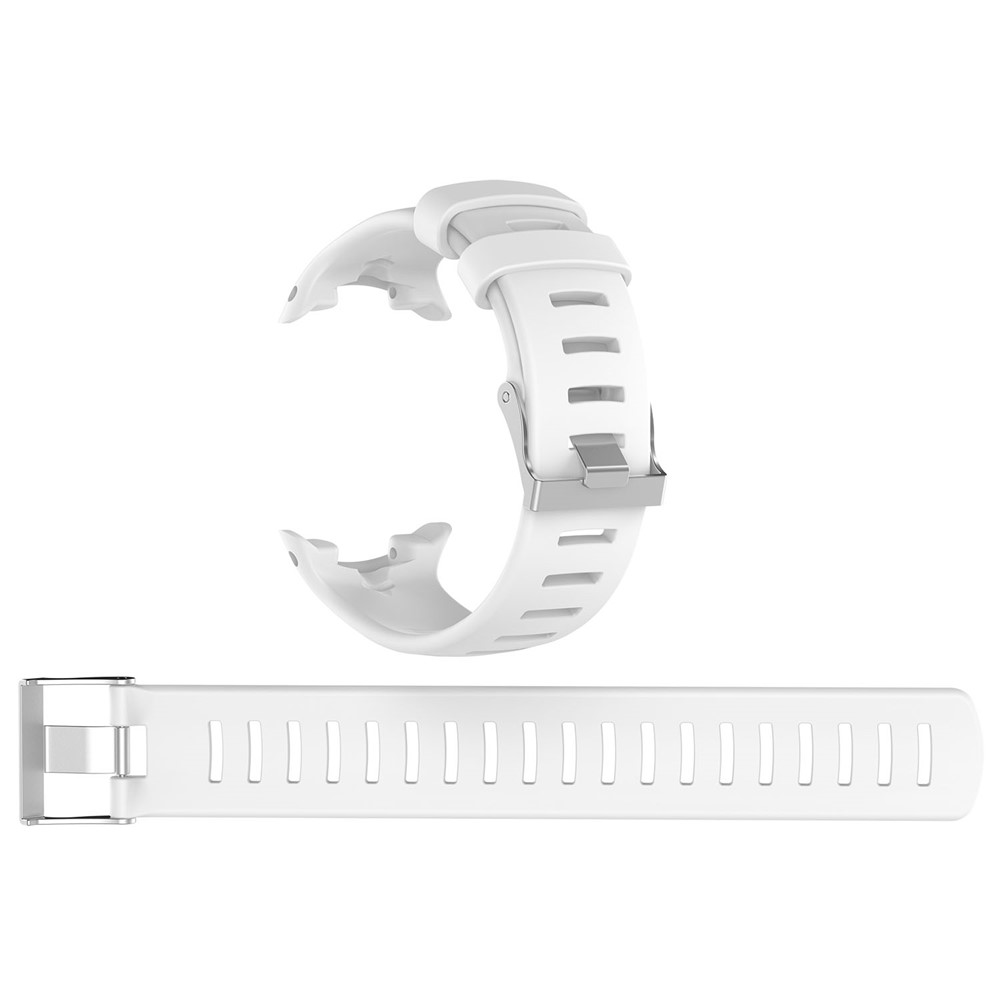 Adjustable Flexible Silicone Watch Band Strap for Suunto D4i Novo Submersion Watch - White-3