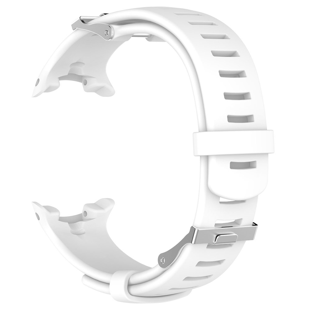 Adjustable Flexible Silicone Watch Band Strap for Suunto D4i Novo Submersion Watch - White-4