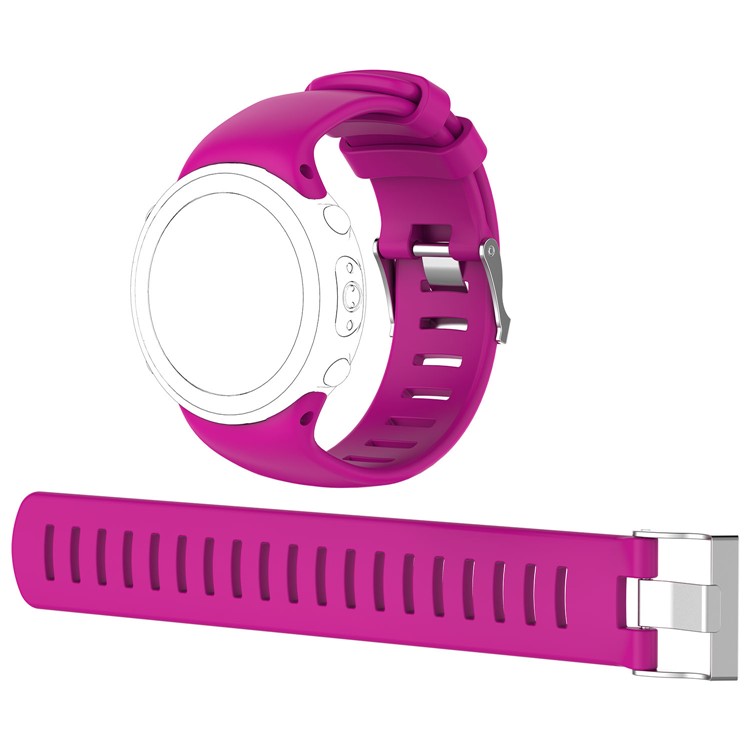Flexible Silicone Watch Strap for Suunto D4i Novo Submersion Watch - Rose-1