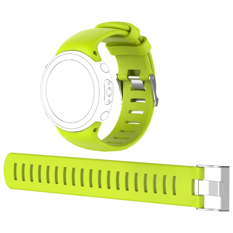 Flexible Soft Silicone Watch Band Strap for Suunto D4i Novo Submersion Watch - Green-1