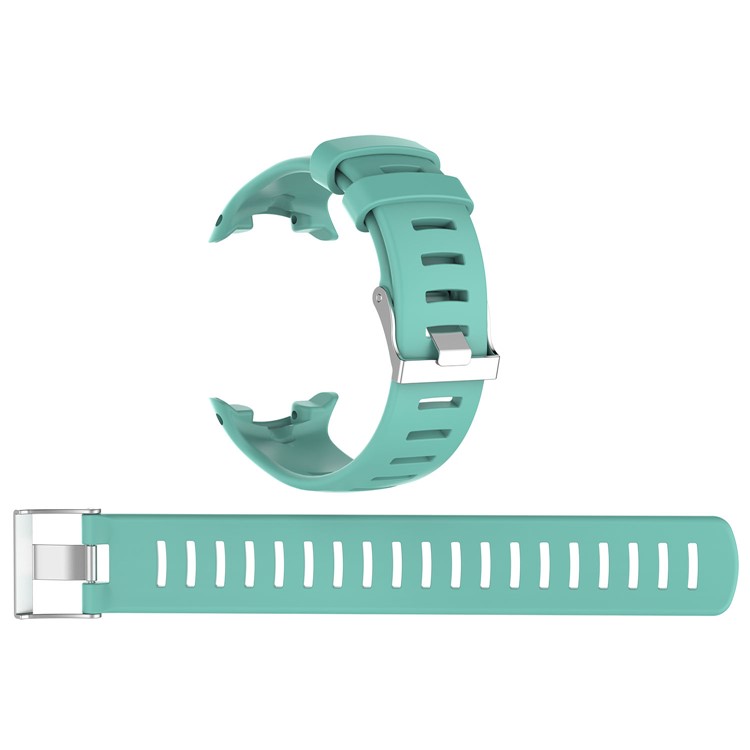 Flexible Silicone Replacement Watch Band Strap for Suunto D4i Novo Submersion Watch - Cyan-2