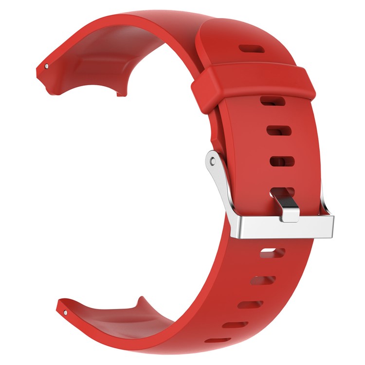 Bande de Montre en Silicone Douce Avec Barres de Printemps et Outil Pour L'approche Garmin S3 - Rouge-3