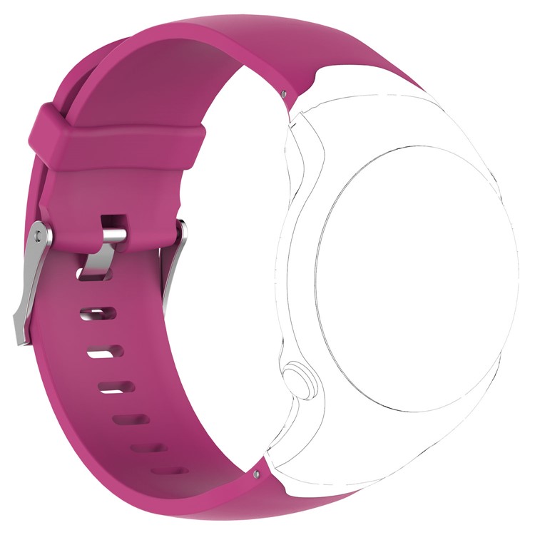 Weiches Silikonarmband Mit Federsteg Und Werkzeug Für Garmin Ansatz S3 - Rose-3