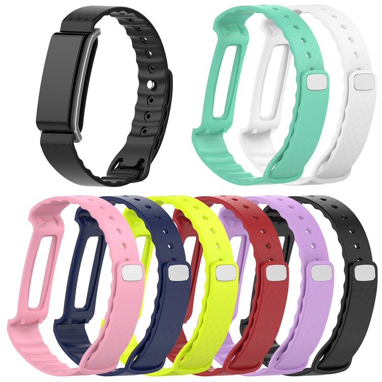 Soft Flexible Silicone Strap Wristband Replacement for Huawei Colour Band A2 - White-4
