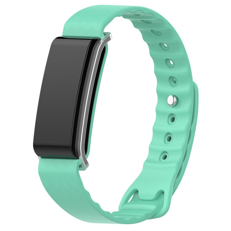 Soft Silicone Wrist Band Replacement for Huawei Colour Band A2 - Cyan-3