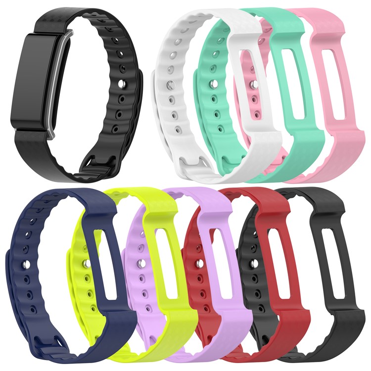 Soft Silicone Replacement Wrist Band for Huawei Colour Band A2 - Purple-4