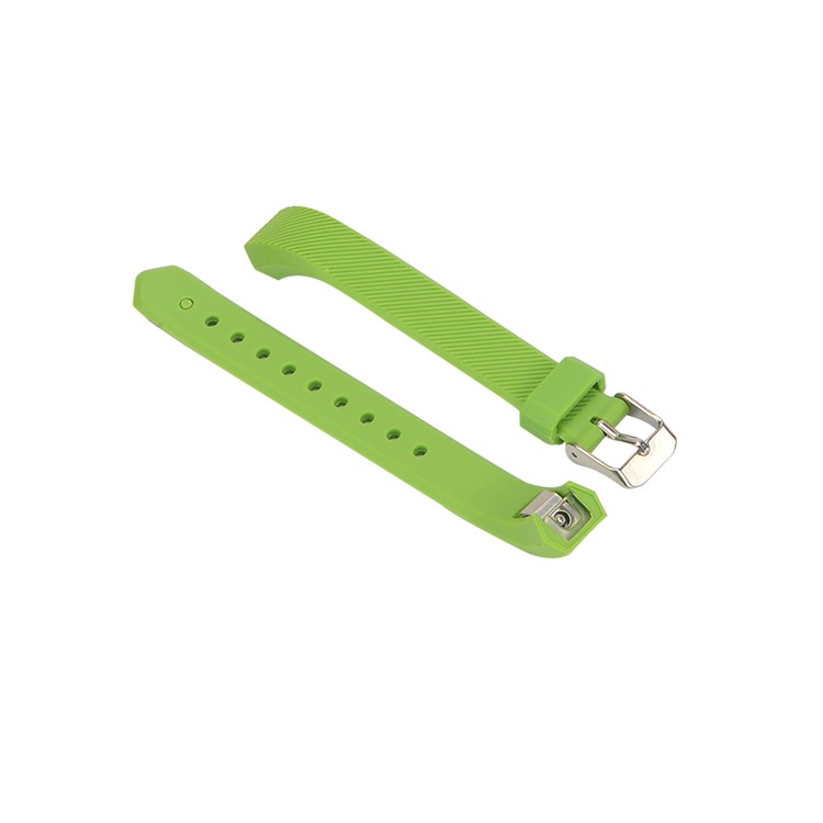 Twill Texture Classic Buckle TPE Watch Band with Buckle for Fitbit Alta - Green-2