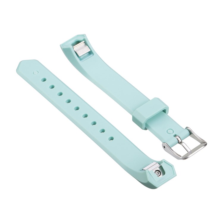 Twill Texture Classic Buckle TPE Watch Strap Replacement for Fitbit Alta - Cyan-2