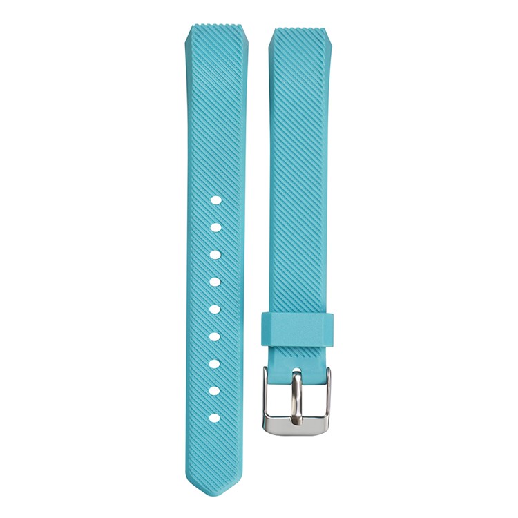 Twill Texture Classic Buckle TPE Wristband Strap for Fitbit Alta - Baby Blue-1