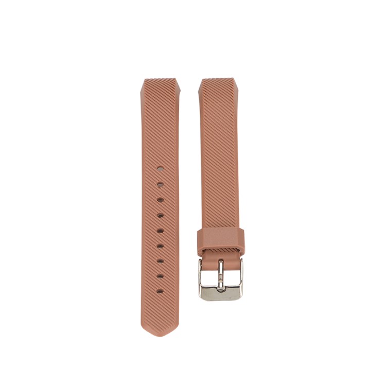 Twill Texture Classic Buckle TPE Watch Band Replacement for Fitbit Alta - Khaki-1