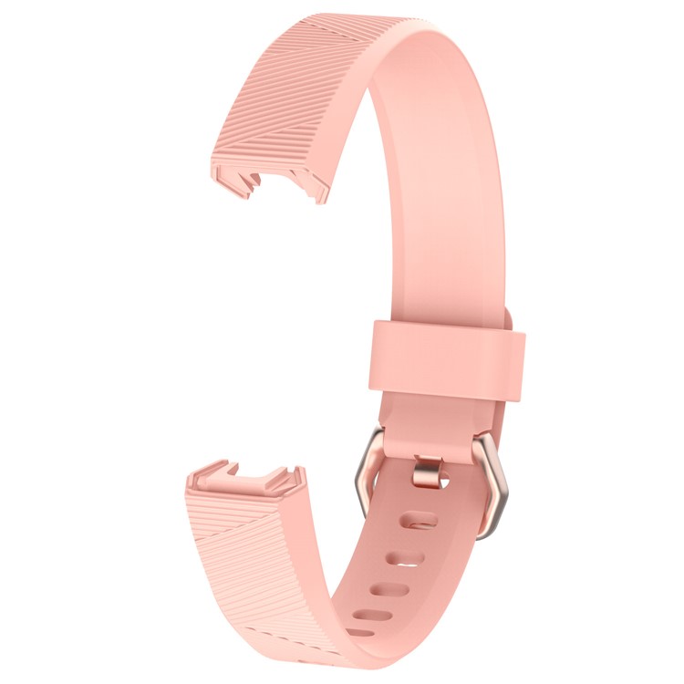 Justierbares TPU + TPE Uhrarmband, Länge: 8.5 + 9cm Für Fitbit Alta HR - Rosa-2