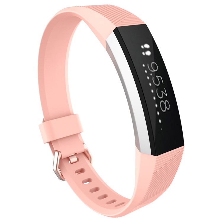 Justierbares TPU + TPE Uhrarmband, Länge: 8.5 + 9cm Für Fitbit Alta HR - Rosa-3