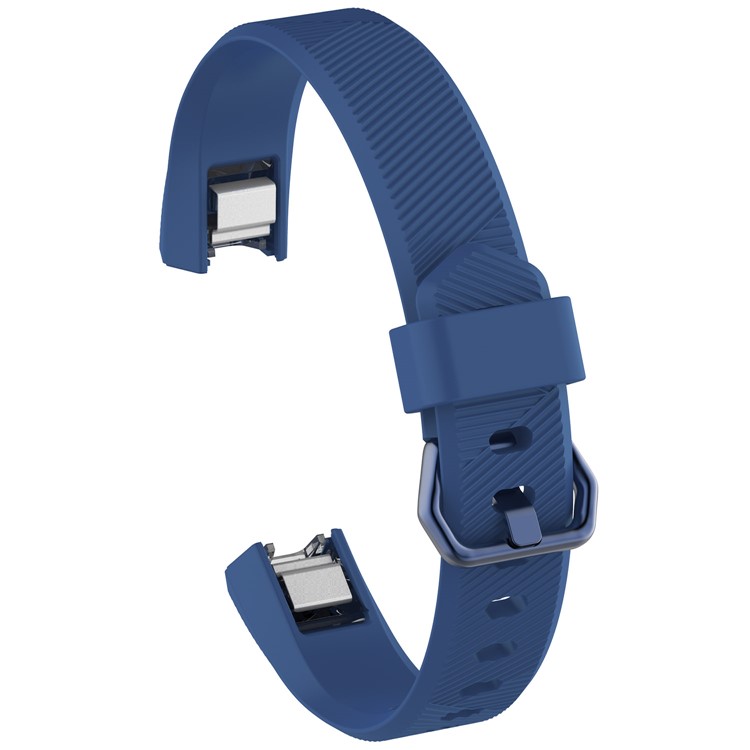 Soft TPU + TPE Watch Band Replacement Part, Length: 8.5 + 9cm for Fitbit Alta HR - Dark Blue-1