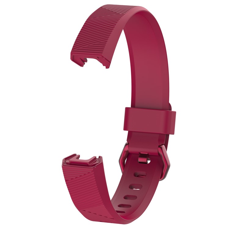 Adjustable TPU + TPE Watch Strap Replacement for Fitbit Alta HR (10.5 +10 cm) - Rose-2