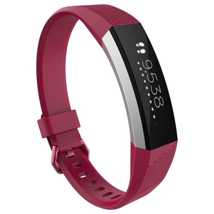 Adjustable TPU + TPE Watch Strap Replacement for Fitbit Alta HR (10.5 +10 cm) - Rose-3