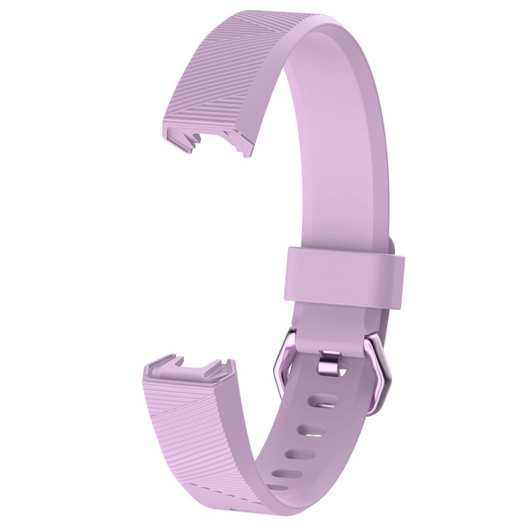 Soft TPU + TPE Replacement Watch Band Strap for Fitbit Alta HR (10.5 +10 cm) - Purple-3