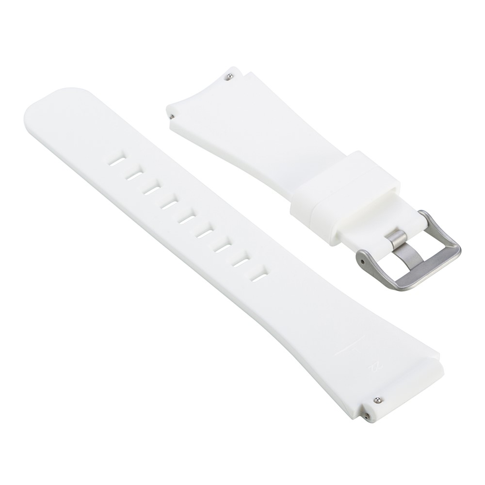 Soft Sports Silicone Watch Band, Length: 19cm for Samsung Gear S3 Frontier - White-3