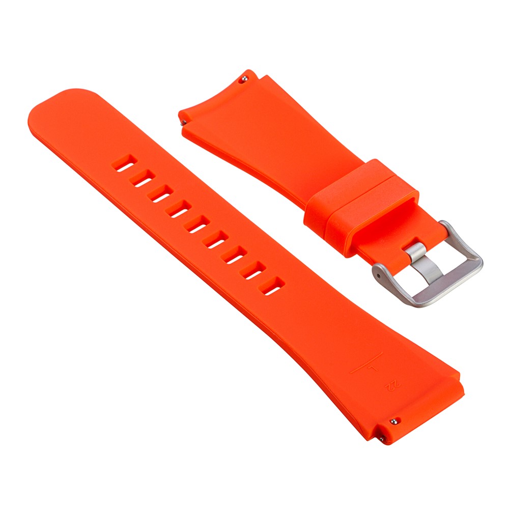 Soft Sports Silicone Watch Strap Replacement, Length: 19cm for Samsung Gear S3 Frontier - Red-3
