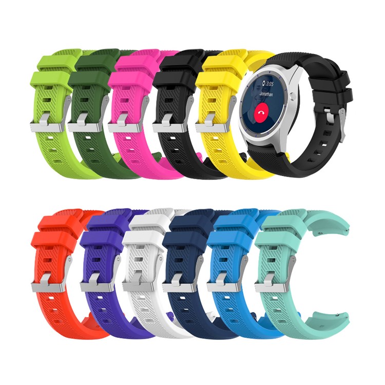 Soft Sports Silicone Watch Strap Replace Part, Length: 19cm for Samsung Gear S3 Frontier - Rose-6